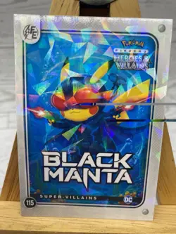 Pikachu as Cosplay Black Manta Heroes & Villains Non-Pokemon Cracked Ice Holo - Image 2