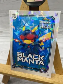 Pikachu as Cosplay Black Manta Heroes & Villains Non-Pokemon Cracked Ice Holo - Image 4