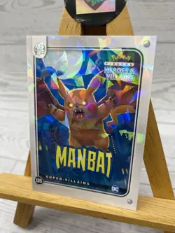 Pikachu as Cosplay Manbat Heroes & Villains Non-Pokemon Cracked Ice Holo - Image 4