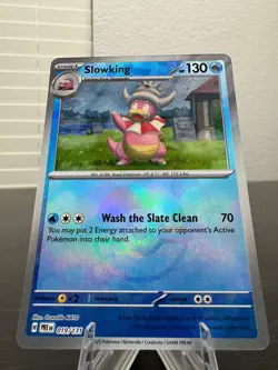 SLOWKING 019/131 PRISMATIC EVOLUTIONS POKEMON (POKE BALL HOLO, NM) - Image 2