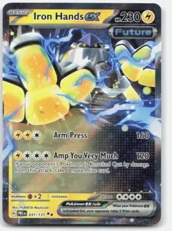 Iron Hands ex - 031/131 031/131 Holo Double Rare Prismatic Evolutions Pokemon NM - Image 1