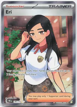 Eri 136/131 Holo Ultra Rare Prismatic Evolutions Pokemon Near Mint - Image 1
