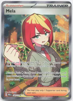 Mela 140/131 Holo Ultra Rare Prismatic Evolutions Pokemon Near Mint - Image 1