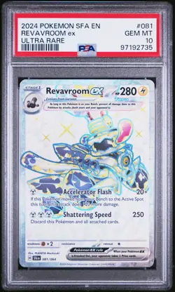 2024 POKEMON SFA EN-SHROUDED FABLE #81 REVAVROOM ex ULTRA RARE PSA 10 POP 15! - Image 1