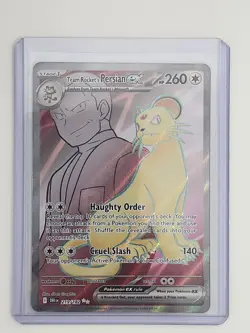 Pokemon TCG Team Rockets Persian EX Full Art 219/182 Destined Rivals NM - Image 1