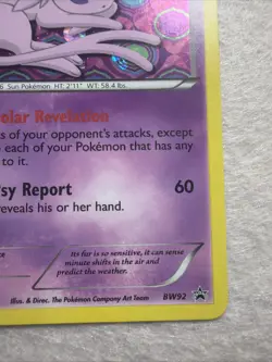 2013 Pokemon TCG Espeon BW92 Black & White Black Star Promo - Image 4