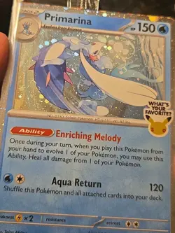 Pokemon Primarina 020 Pitch Black Boxlunch Cosmos Promo Barnes & Noble SEALED - Image 3