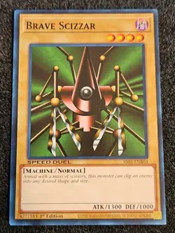 1x (M/NM) Brave Scizzar - SS05-ENB03 - Common - 1st Edition YuGiOh - Image 1