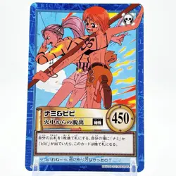 One Piece card Nami Bibi Straw Hat Crew Anime Japan TCG Bandai F/S 2001 - Image 1