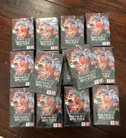 Lot of 14 One Piece Double Pack Set Vol. 11 The Time of Battle DP-11 OP-16. NEW - Image 1