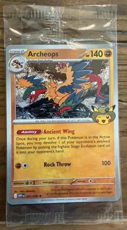 SEALED Pokemon Archeops Promo Card 051/086 Chicago Field Museum Fossil Exhibit - Image 1