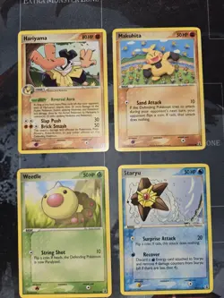 Hariyama, Makuhita, Weedle, Staryu Delta Species Card Lot Regular Pokemon LP - Image 2