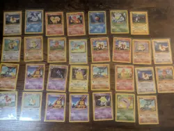Lot Of 30 Vintage Base Set Pokemon Cards Lot 6 - Image 1