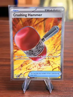 Crushing Hammer 105/084 UR ME05 Pitch Black Pokemon Card NM - Image 1