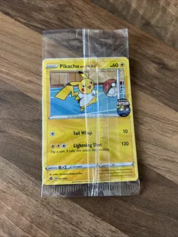Sealed Pokemon Pikachu on the Ball Futsal, TCG Promo Card 001/005 Sealed Promo - Image 1