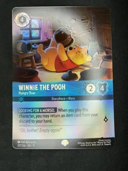 Winnie the Pooh - Hungry Bear (Epic) 217/204 Winterspell Holo - Image 1
