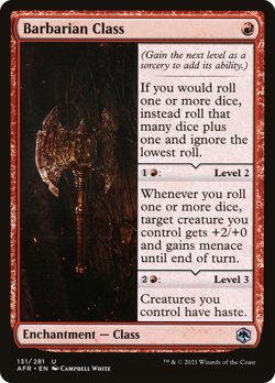 MTG FOIL Barbarian Class AFR #131 Uncommon - Image 1
