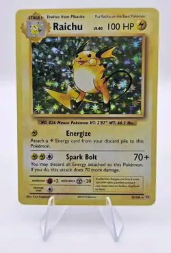 Raichu 36/108 Holo Rare XY Evolutions Pokemon Card - Image 1