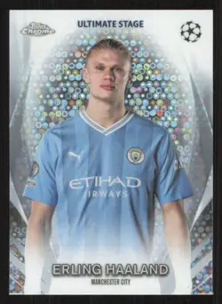 2024 Topps Chrome ERLING HAALAND Ultimate Stage Disco card MANCHESTER CITY #32 - Image 1