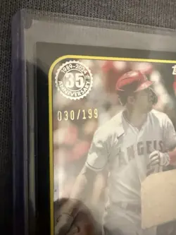 2024 Topps '89 Topps Relics Black Mike Trout GAME USED BAT 030/199 ANGELS - Image 2