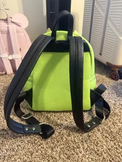 Loungefly Disney Pixar Monsters Inc Mike Wazowski Mini Backpack Green/Black - Image 2