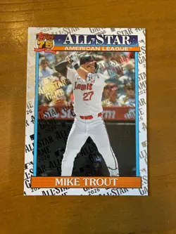 Topps 2026 Series Two Mike Trout Angels 1991 All-Star #91AS-4 All Star Game Foil - Image 1