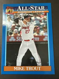 2026 Topps Series 2 - 1991 Topps All-Star Baseball Mike Trout Blue /150 Angels - Image 1