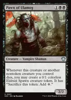 1x Pawn of Ulamog NM Eng MTG - Secrets of Strixhaven Commander - Image 1