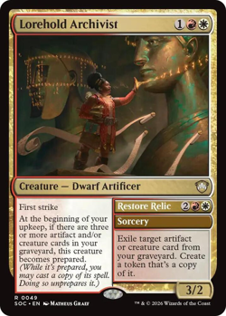 MTG Magic 1x Lorehold Archivist (M/NM) Commander Secrets of Strixhaven - Image 1
