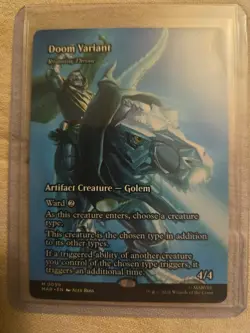 MTG Doom Variant Roaming Throne Alex Ross M0099 Marvel Rare NM English - Image 1