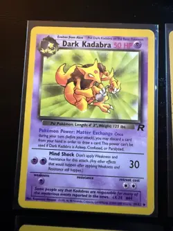 Vintage Pokemon Psychic Card Lot WOTC Dark Kadabra Jynx Xatu Team Rocket - Image 3