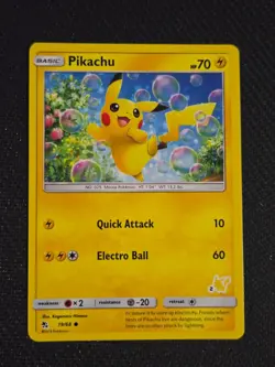 Pikachu - 19/68 (#2 Pikachu Stamped) 019/068 Promo Battle Academy Pokemon NM - Image 1