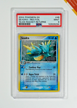 Pokemon PSA 9 Seadra #48 Rev Foil EX Team Rocket Returns 2004 English - Image 1