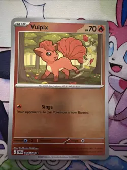 Vulpix 008/086 Common Chaos Rising Pokemon Reverse Holo Near Mint - Image 1