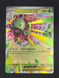 Mega Meganium ex 010/217 Double Rare Ascended Heroes Pokemon Holo Near Mint - Image 1