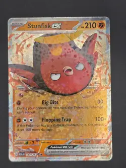 Stunfisk ex 114/217 Double Rare Ascended Heroes Pokemon Holo Near Mint - Image 1