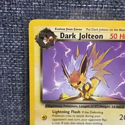 Dark Jolteon 38/82 Team Rocket Pokemon Unlimited - NM - Image 2