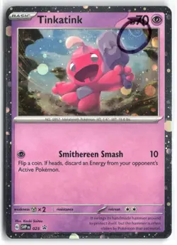 Tinkatink (Cosmo Holofoil) 025 Scarlet & Violet Promo Pokemon NM - SWIRL💫✨ - Image 1