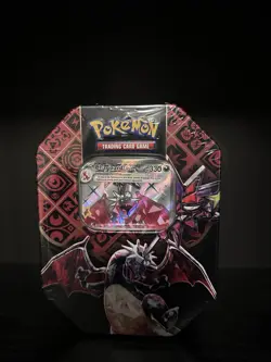 Pokemon Scarlet & Violet Paldean Fates Charizard EX Tin Factory Sealed - Image 1