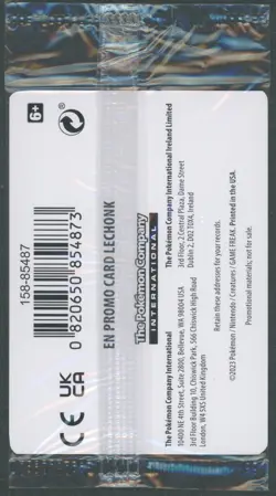 Lechonk Pokemon Scarlet & Violet Pokemon Center Promo #155 Sealed - Image 2
