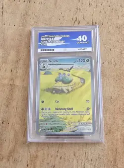 Pokemon Grotle Illustration Rare Temporal Forces 164/162 ACE 10 - Image 1