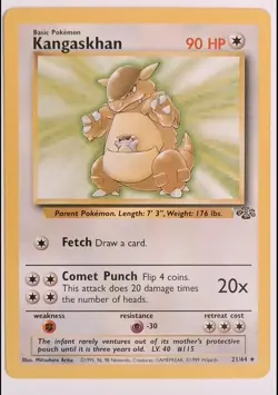 Kangaskhan 21/64 Rare Jungle Pokemon Unlimited Near Mint - Image 1