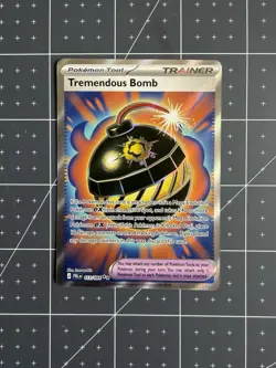Tremendous Bomb 113/084 Full Art Ultra Rare Pokemon ME05 Pitch Black - Image 1