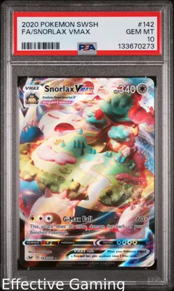 Snorlax Vmax 142 Pokemon PSA 10 - Image 1