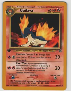 Quilava Uncommon Neo Genesis 46/111 1st Edition Near Mint Pokemon - Image 1