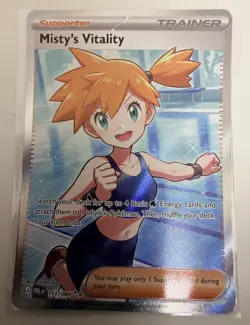 Misty's Vitality 111/084 - Full Art Ultra Rare - Pokemon TCG: Pitch Black - Image 1