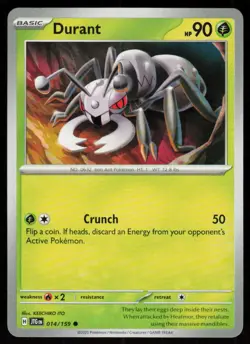 Durant 014/159 Common Journey Together Pokemon Near Mint - Image 1
