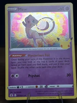 The Pokemon Company Mew 011/025 Celebrations Holo Rare Eng Basic 60 HP - Image 2
