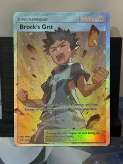 Brock’s Grit 172/181 Full Art Trainer Team Up Pokemon TCG NM - Image 1