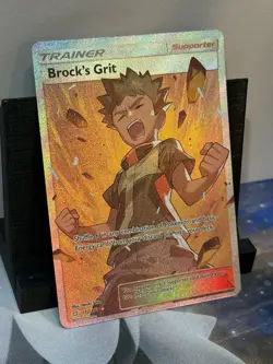 Brock’s Grit 172/181 Full Art Trainer Team Up Pokemon TCG NM - Image 3